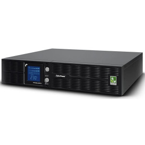 CyberPower PR1000ELCDRT2U Rack/Tower UPS, Multifunction LCD panel, 8× IEC320 C13, adjustable output